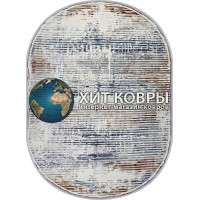 Турецкий ковер Regnum 37368 Голубой-серый овал